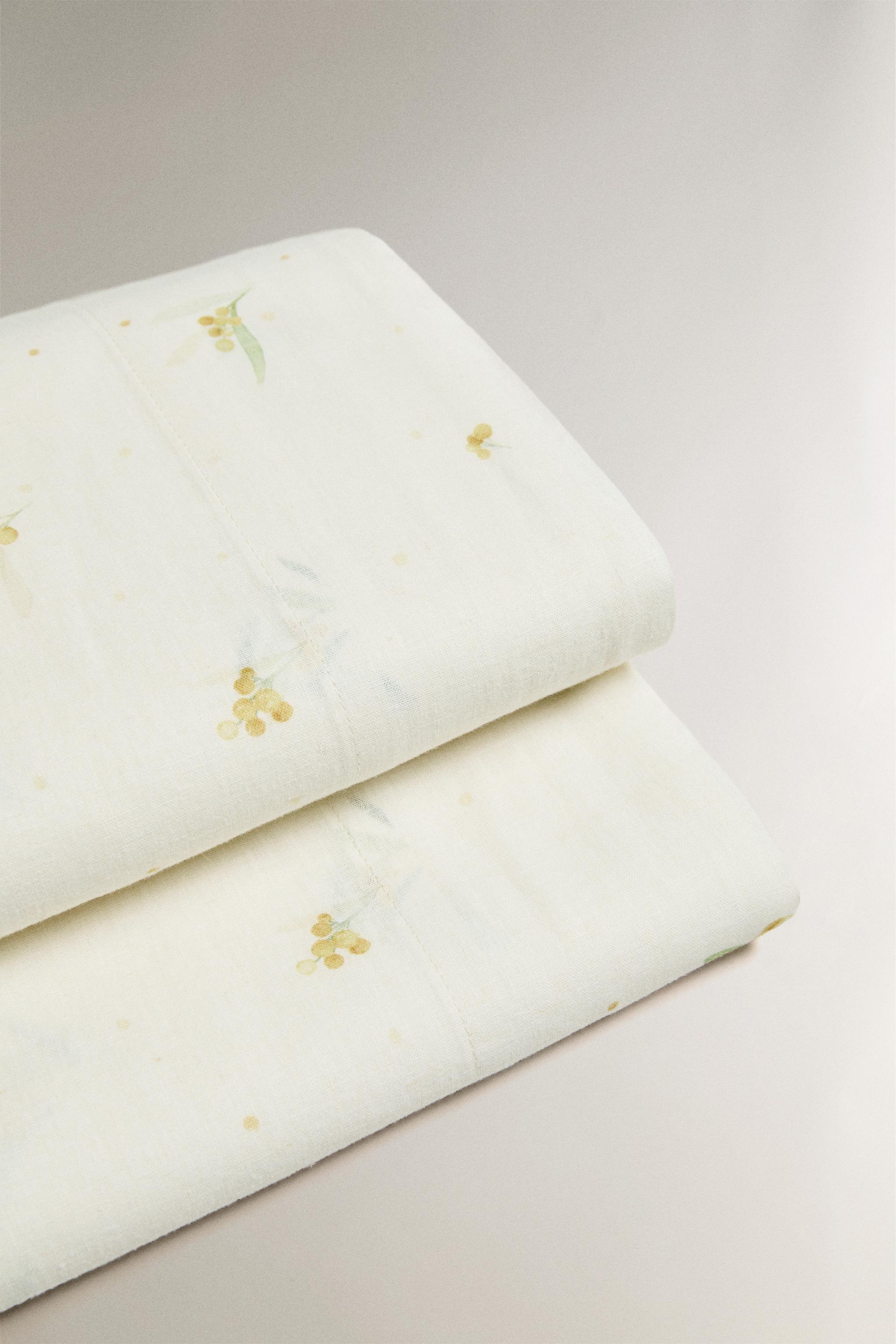 MIMOSA LINEN AND COTTON FLAT SHEET